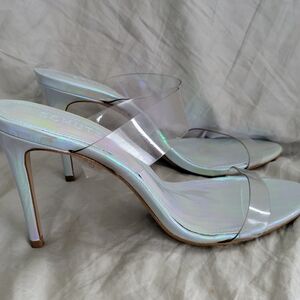 Schutz Iridescent Women's Slide Sandals